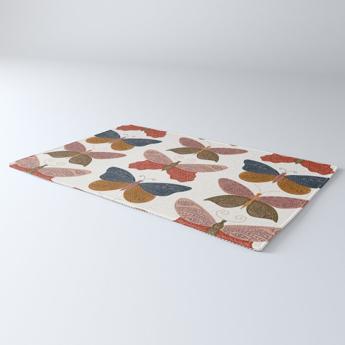 Tattooed Butterflies - Desert Rug Gallery Image 3