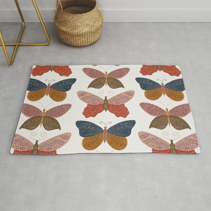 Tattooed Butterflies - Desert Rug Gallery Image 1