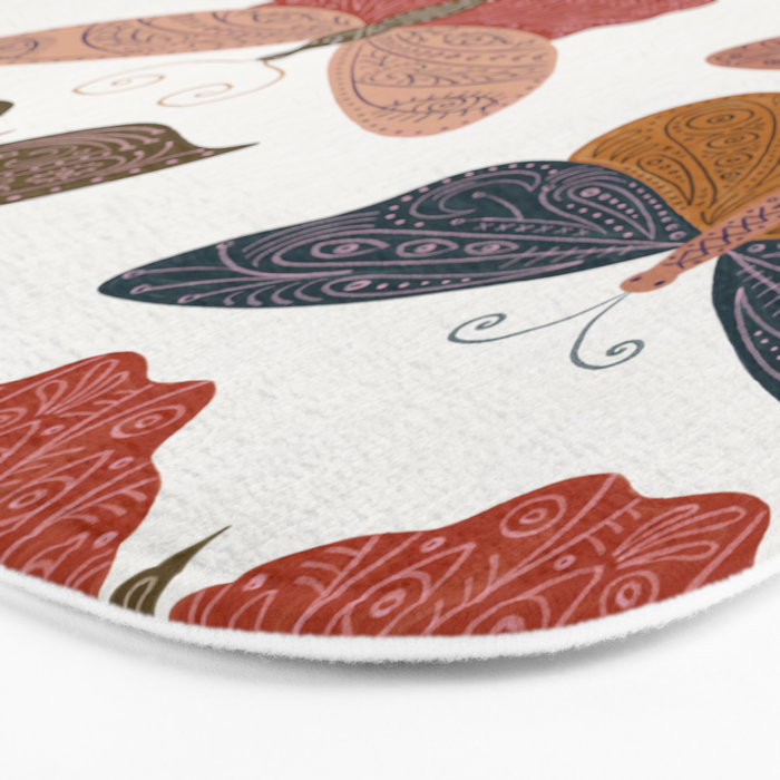 Tattooed Butterflies - Desert Bath Mat Gallery Image 3