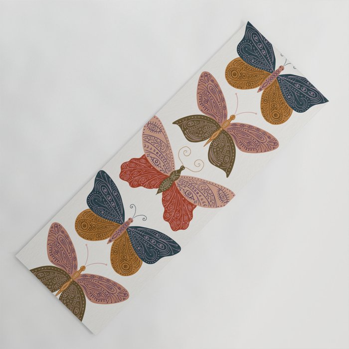 Tattooed Butterflies - Desert Yoga Mat Gallery Image 1