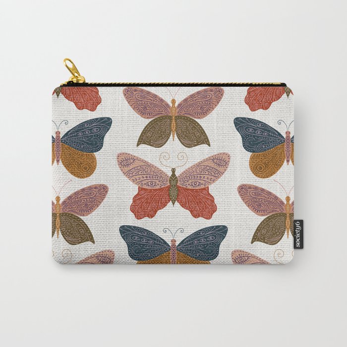 Tattooed Butterflies - Desert Carry All Pouch Gallery Image 1