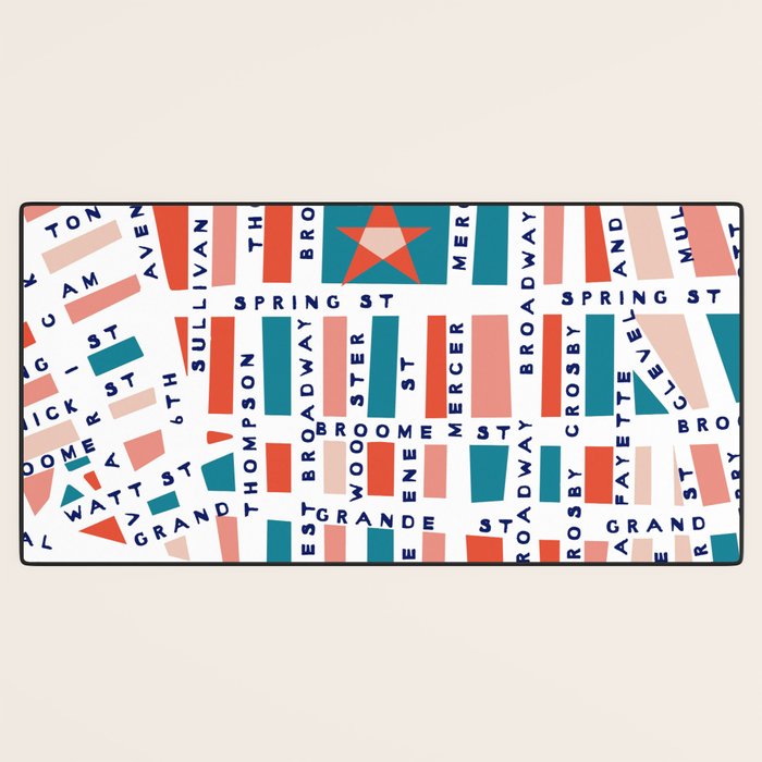 SOHO MAP BRIGHT Desk Mat Gallery Image 3