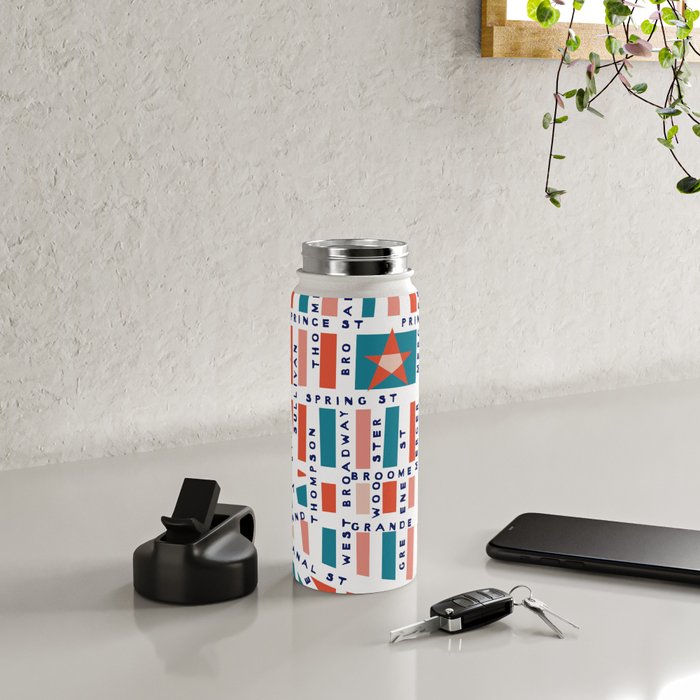 SOHO MAP BRIGHT Water Bottle Gallery Image 4