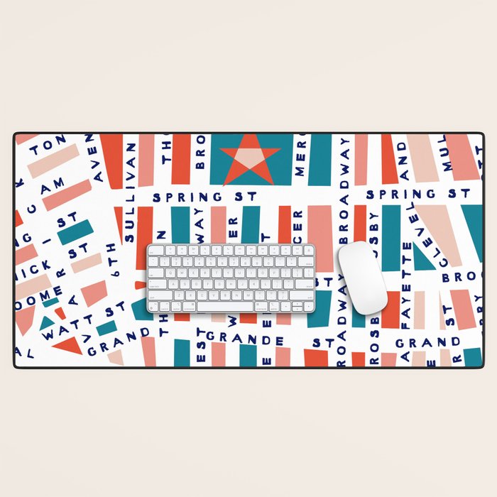 SOHO MAP BRIGHT Desk Mat Gallery Image 1