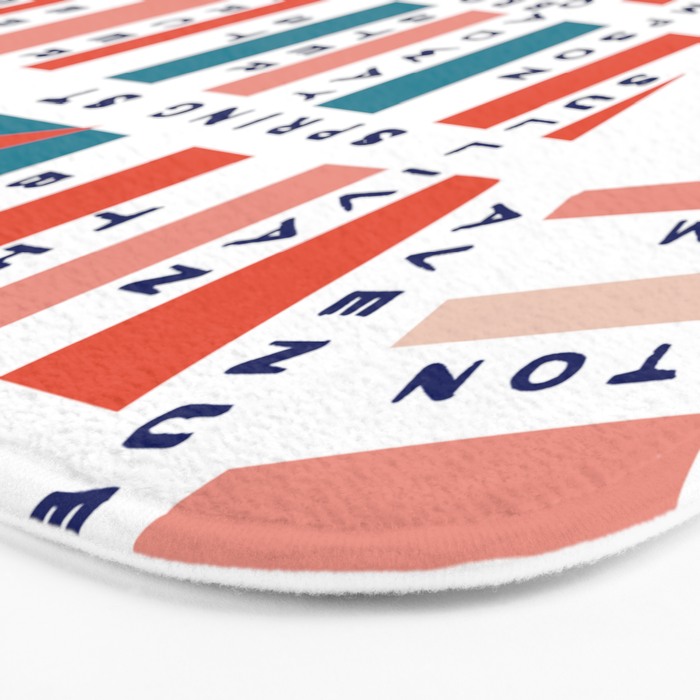 SOHO MAP BRIGHT Bath Mat Gallery Image 3