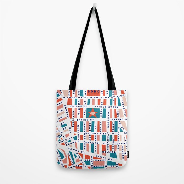SOHO MAP BRIGHT Tote Bag Gallery Image 2