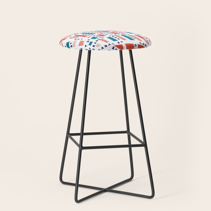 SOHO MAP BRIGHT Stool Gallery Image 1