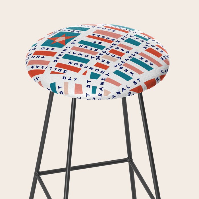 SOHO MAP BRIGHT Stool Gallery Image 2