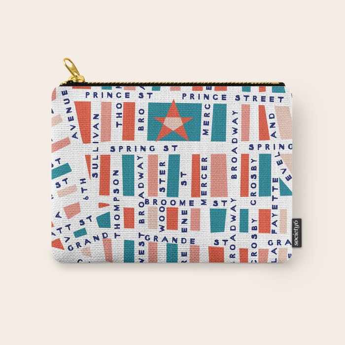 SOHO MAP BRIGHT Carry All Pouch Gallery Image 1