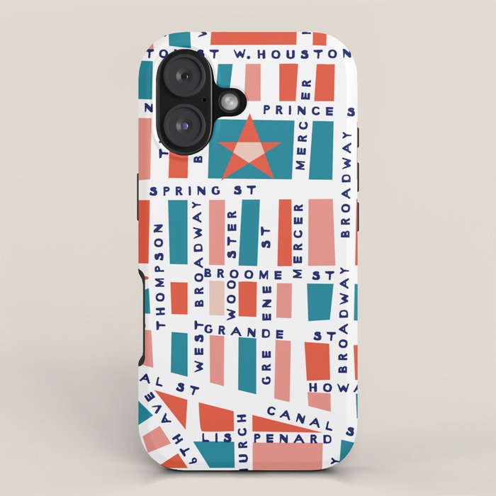 SOHO MAP BRIGHT iPhone Case Gallery Image 1