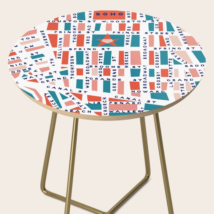 SOHO MAP BRIGHT Side Table Gallery Image 2
