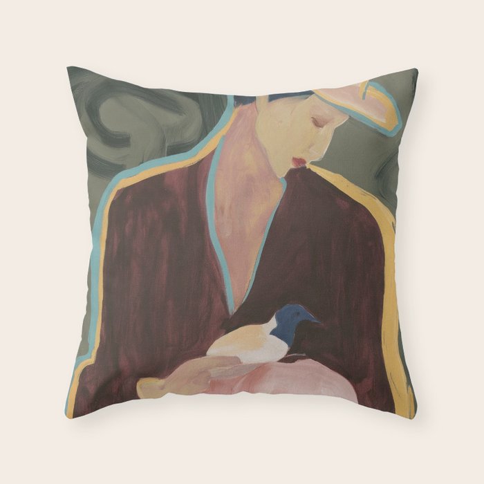 The Gentle Keeper Throw Pillow Gallery Image 1