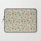 Swedish Floral - Cream Laptop Sleeve Gallery Image 1