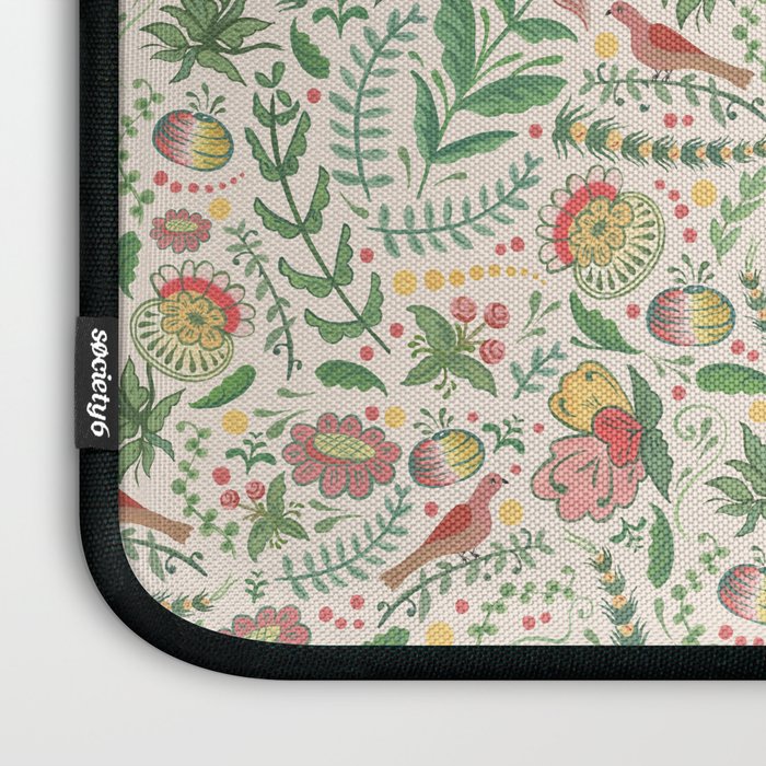 Swedish Floral - Cream Laptop Sleeve Gallery Image 3