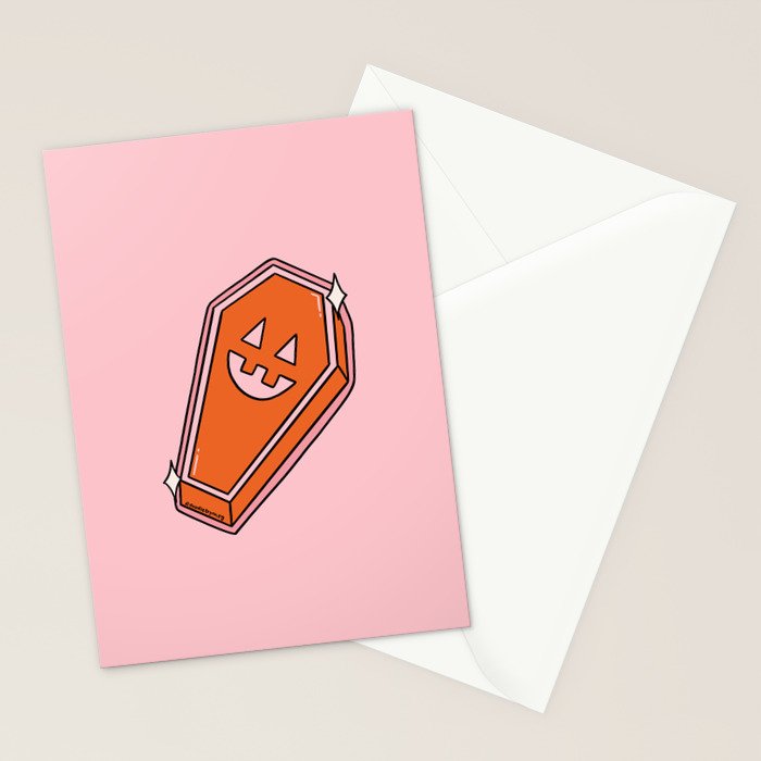 Cute Casket Stationery Card Gallery Image 2