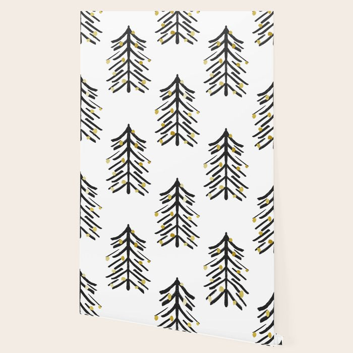 Black and gold spiky tree Wallpaper Gallery Image 2
