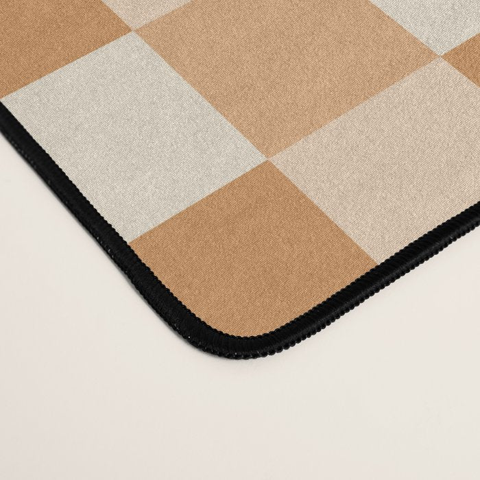 Checkered Multicolor Pattern XXIV Orange Desk Mat Gallery Image 4