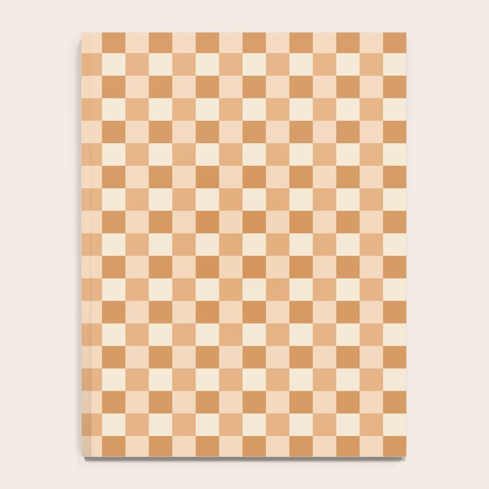 Checkered Multicolor Pattern XXIV Orange Notebook Gallery Image 4
