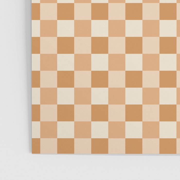 Checkered Multicolor Pattern XXIV Orange Poster Gallery Image 3