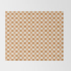 Checkered Multicolor Pattern XXIV Orange Throw Blanket Gallery Image 2