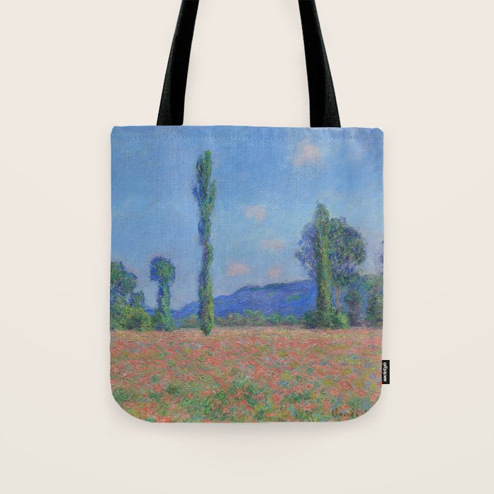 Poppy Field by Claude Monet Tote Bag Gallery Image 1