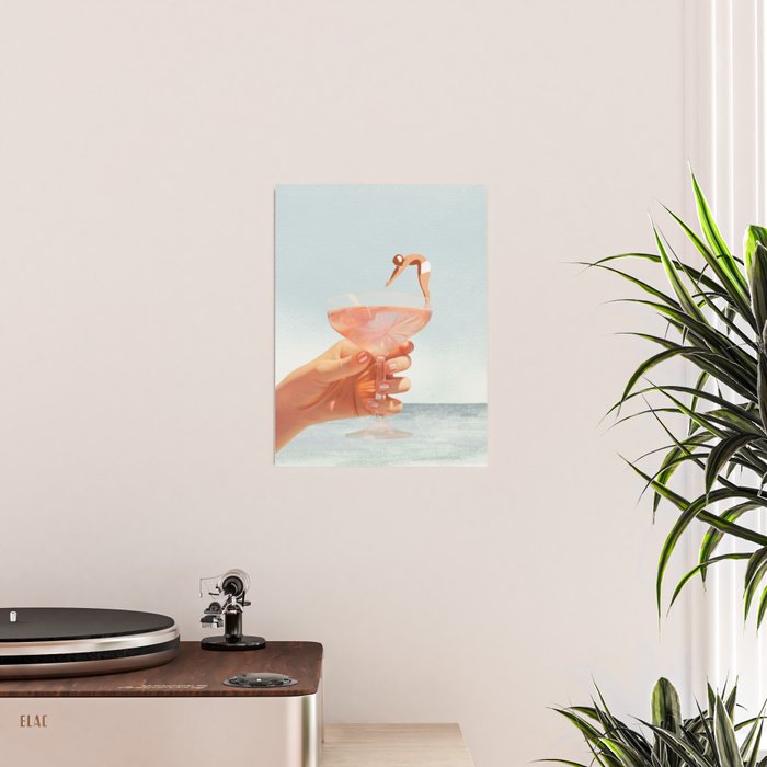 Sip And Dive - Cocktail Collage Poster Gallery Image 2