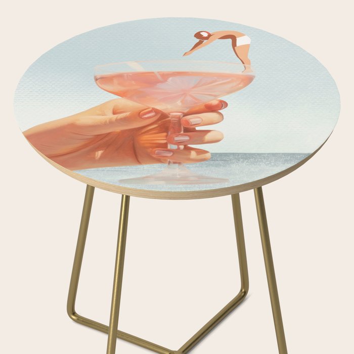 Sip And Dive - Cocktail Collage Side Table Gallery Image 2