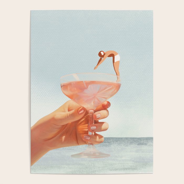 Sip And Dive - Cocktail Collage Poster Gallery Image 4