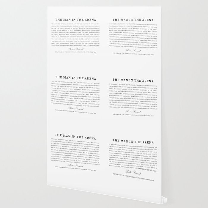 Man In The Arena, Theodore Roosevelt, Framed Art Wallpaper Gallery Image 2