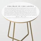 Man In The Arena, Theodore Roosevelt, Framed Art Side Table Gallery Image 2