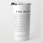 Man In The Arena, Theodore Roosevelt, Framed Art Travel Mug Gallery Image 3