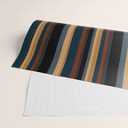 Classic Stripes V - Dark Vintage  Wrapping Paper Gallery Image 2