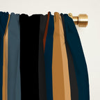 Classic Stripes V - Dark Vintage  Window Curtain Gallery Image 2