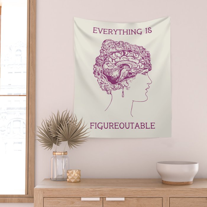 Everything is Figureoutable Wall Tapestry Gallery Image 2