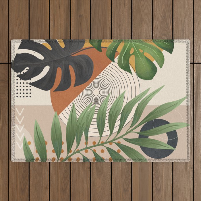 Nature Geometry XV Outdoor Rug Gallery Image 1