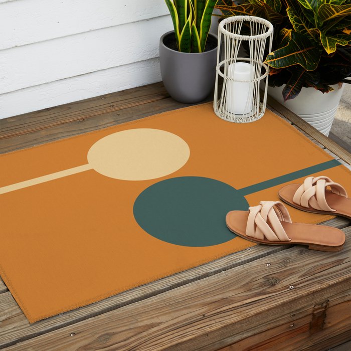 Mid Century 32B Outdoor Rug Gallery Image 2