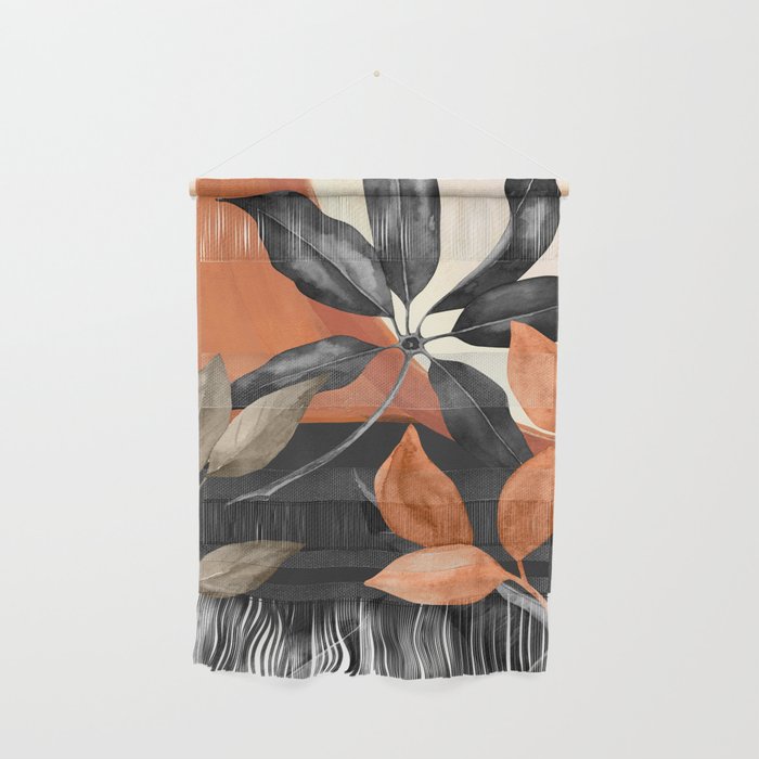 Abstract Art Tropical Leaves 161 Wall Hanging Gallery Image 1