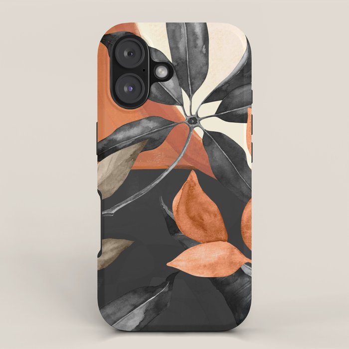 Abstract Art Tropical Leaves 161 iPhone Case Gallery Image 1