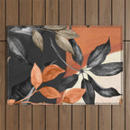 Abstract Art Tropical Leaves 161 Outdoor Rug Gallery Image 1