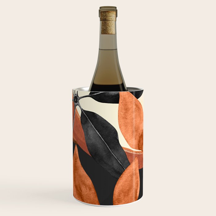 Abstract Art Tropical Leaves 161 Wine Chiller Gallery Image 3