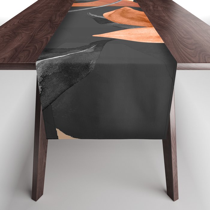 Abstract Art Tropical Leaves 161 Table Runner Gallery Image 1