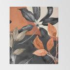 Abstract Art Tropical Leaves 161 Throw Blanket Gallery Image 2