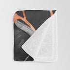 Abstract Art Tropical Leaves 161 Throw Blanket Gallery Image 3