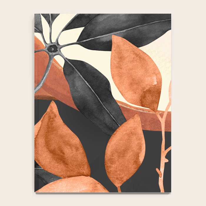 Abstract Art Tropical Leaves 161 Notebook Gallery Image 4