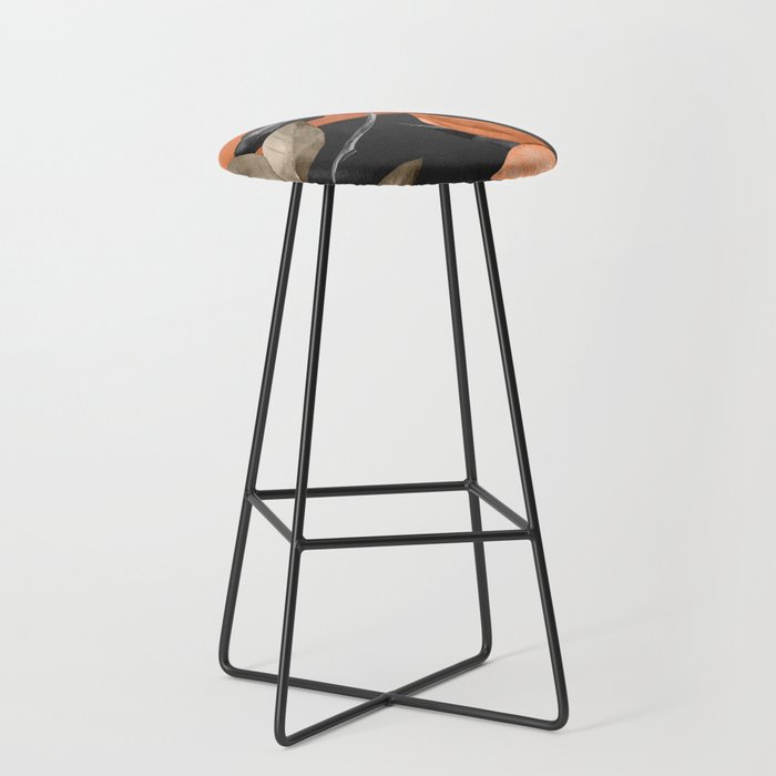 Abstract Art Tropical Leaves 161 Stool Gallery Image 1