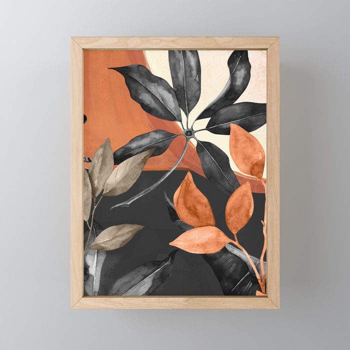 Abstract Art Tropical Leaves 161 Mini Art Print Gallery Image 1
