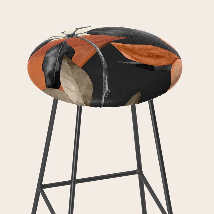 Abstract Art Tropical Leaves 161 Stool Gallery Image 2