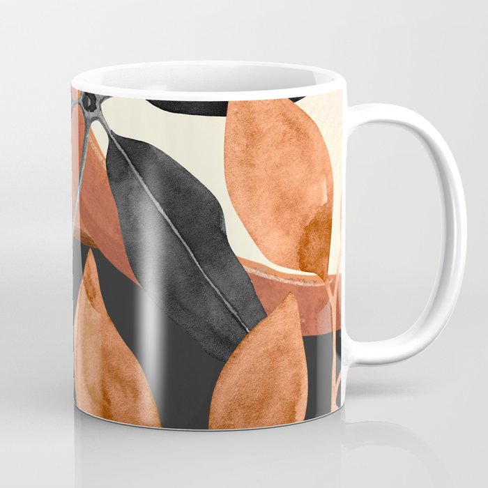Abstract Art Tropical Leaves 161 Coffee Mug Gallery Image 1