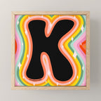Rainbow K Mini Art Print Gallery Image 1
