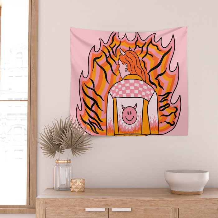 Why The Hell Not Wall Tapestry Gallery Image 2